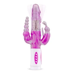 EasyToys - Vibro rabbit avec simulateur anal et clitoridien - Rose