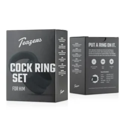 Ensemble d'anneaux péniens en silicone Teazers