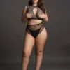 Ensemble 2 pièces avec soutien-gorge noir Duo Net