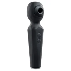 Evolved - Vibromasseur Rainbow Sucker Wand - Noir
