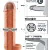 Fantasy X-tensions Gaine à pénis Perfect Extension 1'' Ball Strap Beige