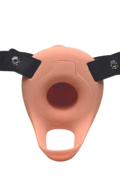 Gaine en Silicone Vibrante Réaliste pour Pénis - Beige