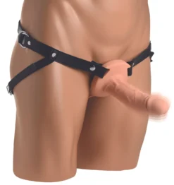 Gaine en Silicone Vibrante Réaliste pour Pénis - Beige