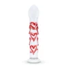 Gildo - Dildo en Verre pour Point G/Prostate avec Cœurs No. 30 - 17 cm