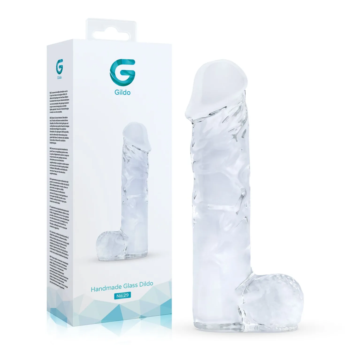 Gildo - Dildo en Verre Réaliste No. 29 - 18 cm