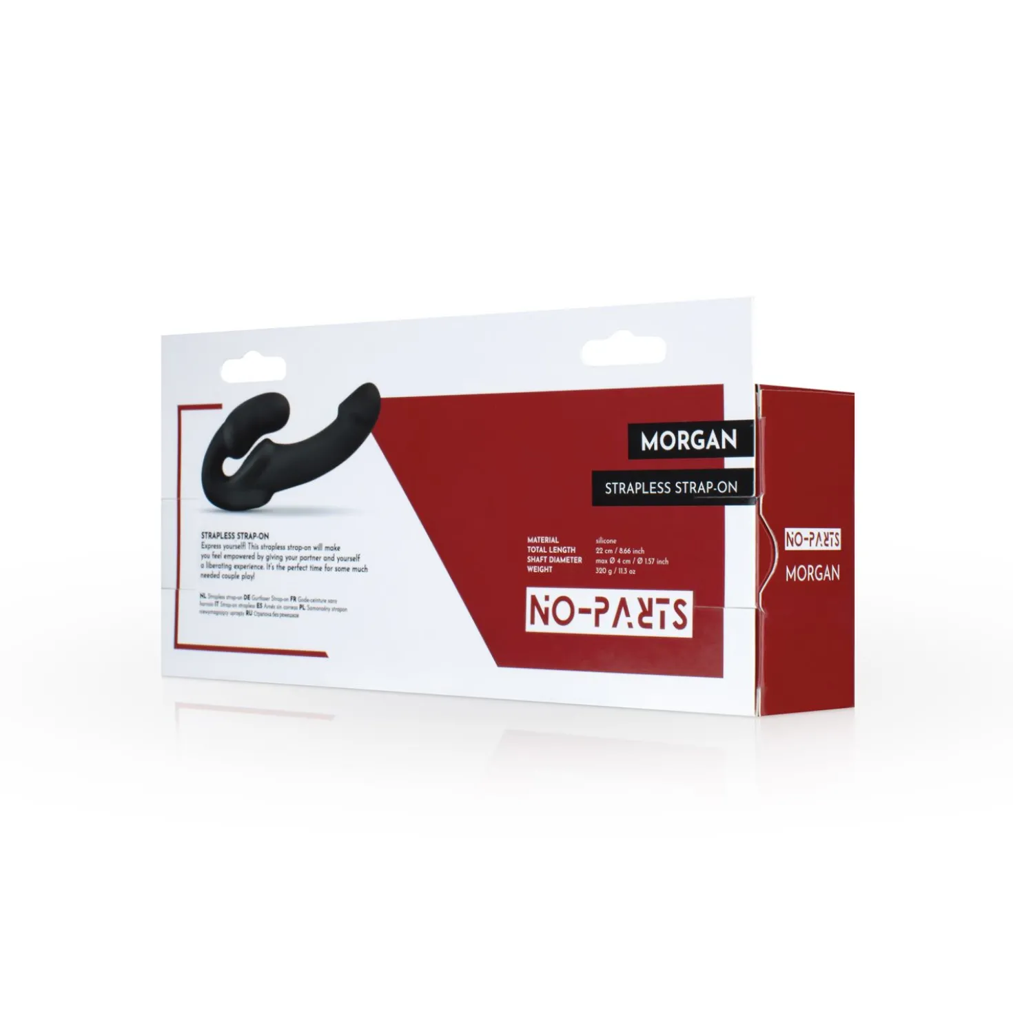 Gode-ceinture sans harnais "Morgan" - 22cm