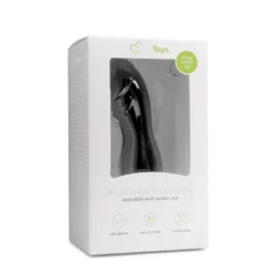 Gode de couleur noire en silicone avec ventouse