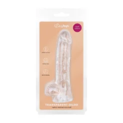 Gode en Gelée avec Testicules - 13,5 cm