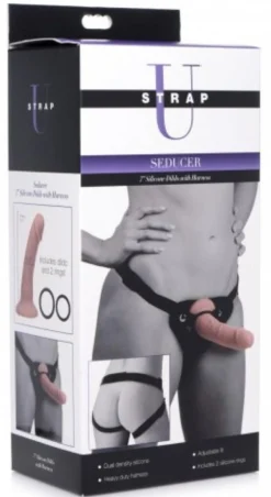 Gode en silicone Seducer avec harnais