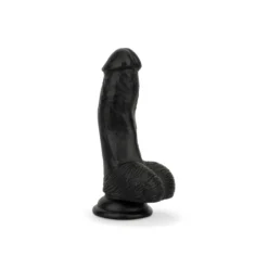 Godemiché avec testicules 12 cm - Noir
