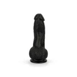 Godemiché avec testicules 12 cm - Noir