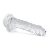 Godemiché en gel avec testicules - 17 cm
