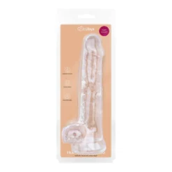 Godemiché en gel avec testicules - 19 cm