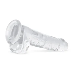 Godemiché en gel avec testicules - 19 cm