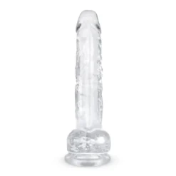 Godemiché en gel avec testicules - 19 cm