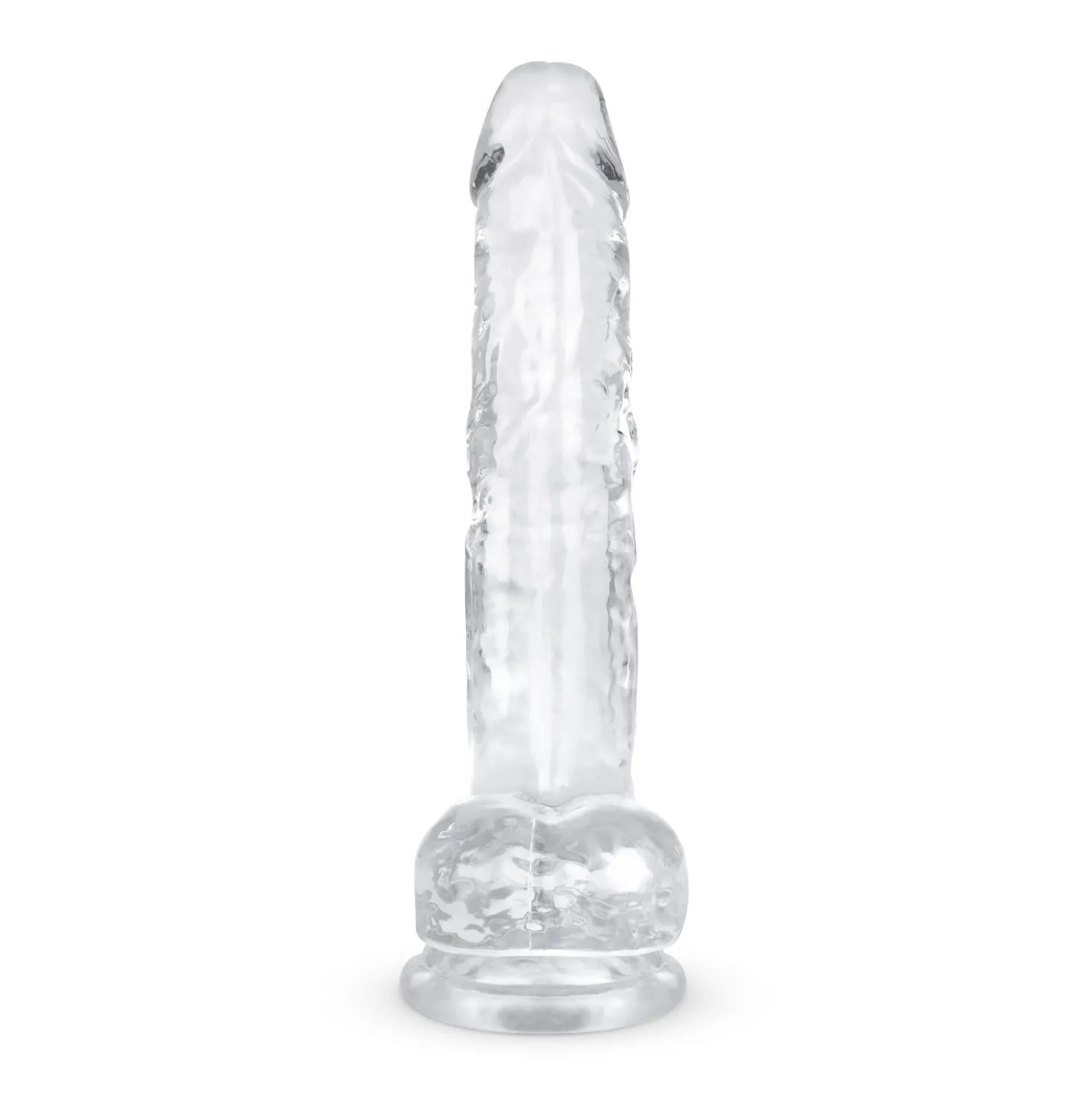Godemiché en gel avec testicules - 19 cm
