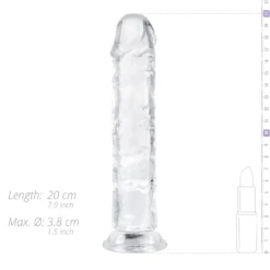 Godemiché en gel sans testicules - 18 cm