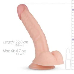 Gode réaliste Derek - gode ventouse - 22 cm
