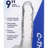 Gode transparent Jock C-Thru - 25 cm.