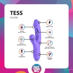 Good Vibes Only - Tess Vibromasseur Lapin avec Stimulateur du Point G