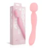 Good Vibes Only - Vibromasseur Baguette Double Face - Soft Silicone - Rose