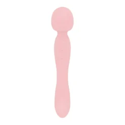 Good Vibes Only - Vibromasseur Baguette Double Face - Soft Silicone - Rose