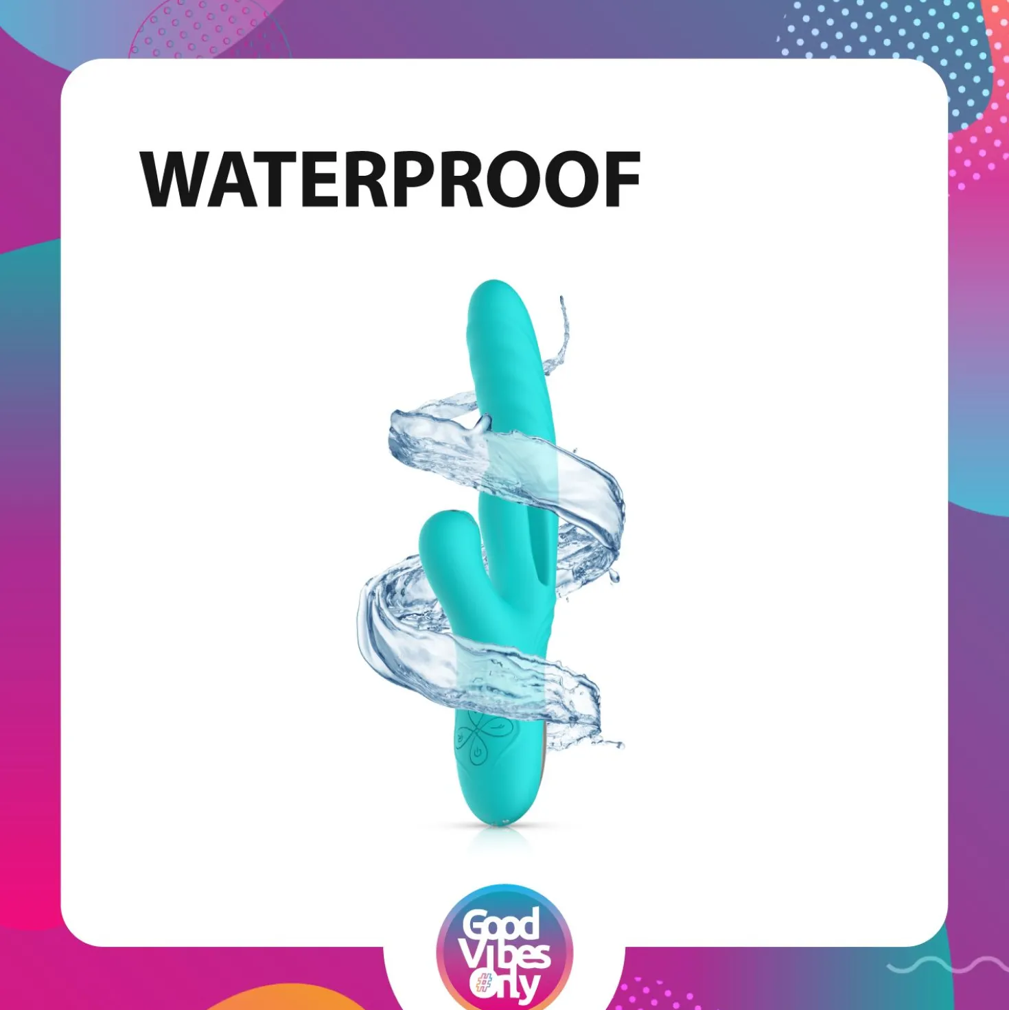 Good Vibes Only - Vibro rabbit va-et-vient "Lisa" - Turquoise