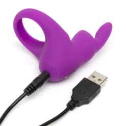Happy Rabbit – Cockring Lapin – Noir