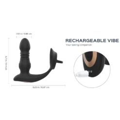 HoneyPlayBox – Cyrus Vibromasseur Prostatique à Poussée – Noir
