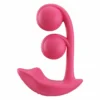 HoneyPlayBox - Melody-Capteur de Pression Contrôlé par App Vibrateur à Boules Doubles Clitoris et Point G Magenta