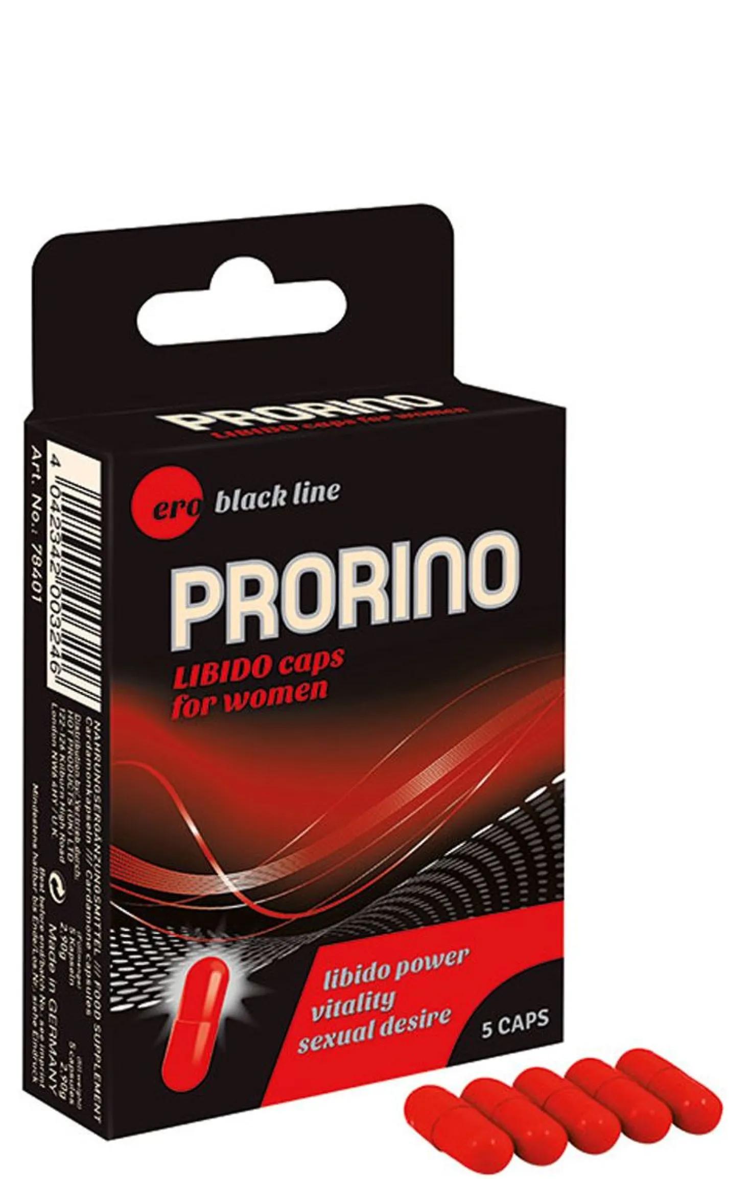 HOT Prorino Libido Capsules Pour Femmes - 5 pièces