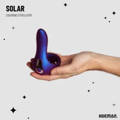 Hueman - Cockring vibrant avec bras de stimulation 