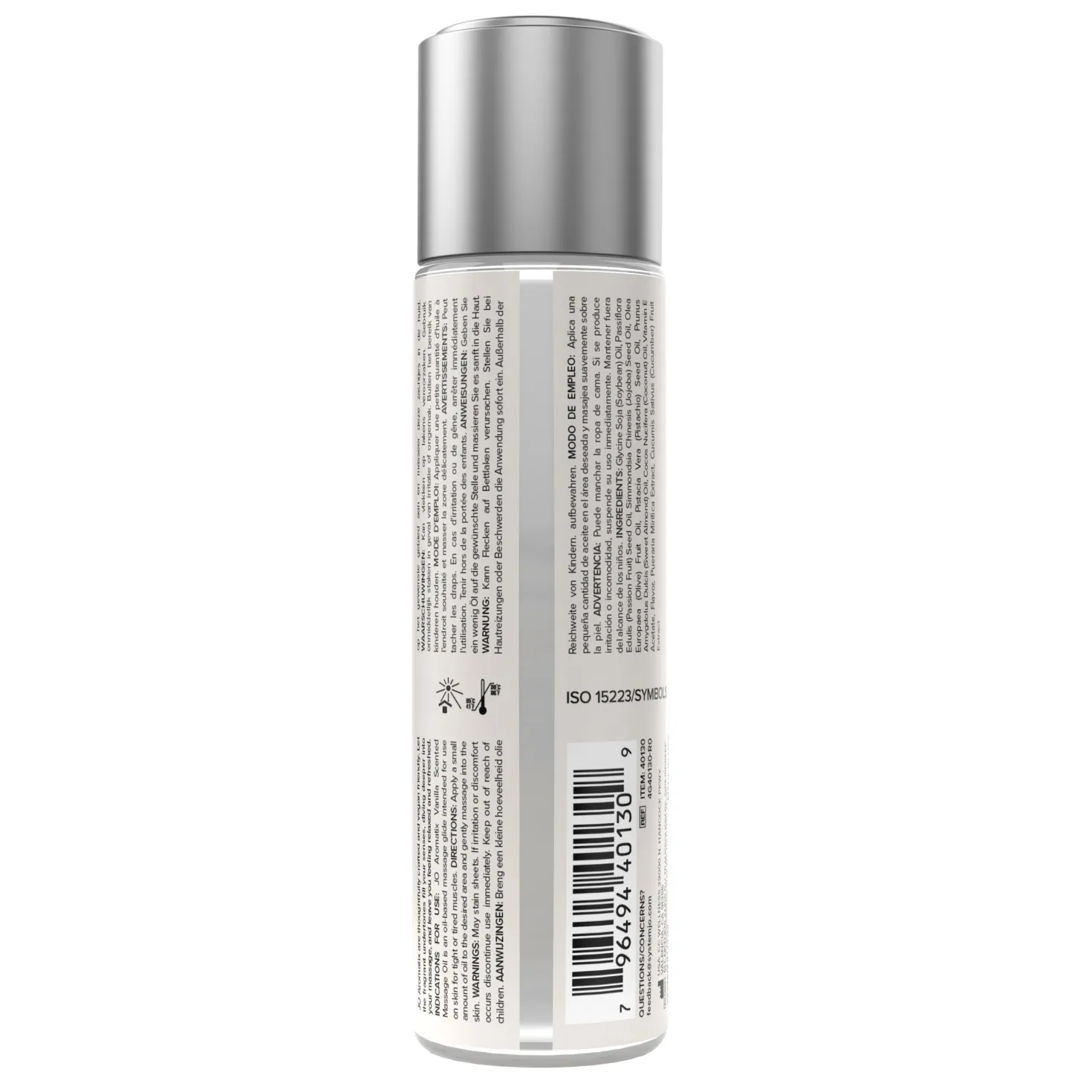 JO - Aromatix Huile de massage parfumée Vanille - 120 ml
