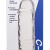 Jock C-Thru Godemichet Transparent - 21 cm