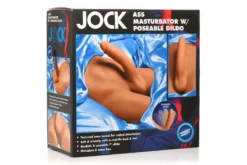 JOCK - Masturbateur Anal avec Godemichet Flexible - Teinte Mo