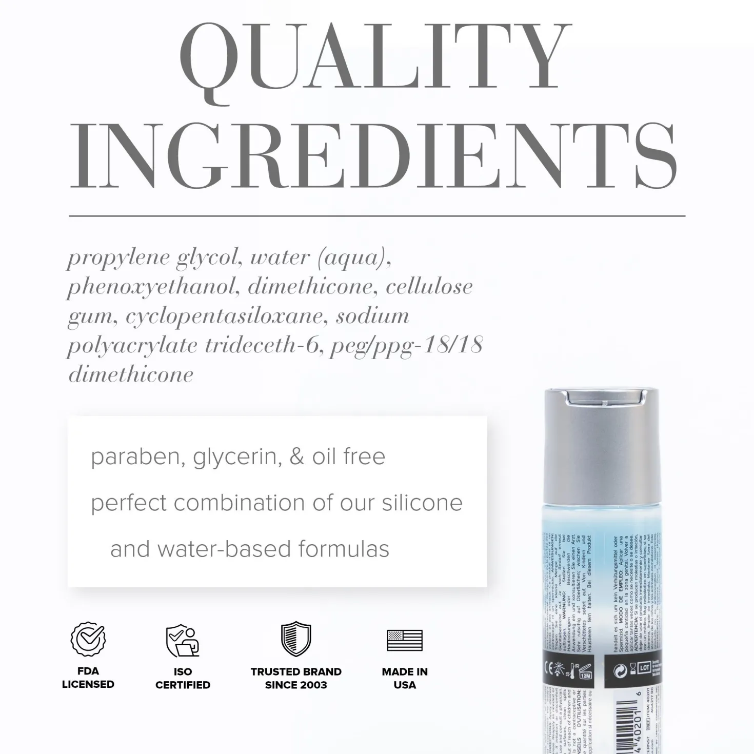 JO - Lubrifiant Hybride Classique - 60 ml