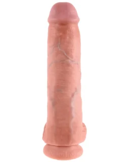 King Cock 27,5 cm Gode avec testicules Couleur chair