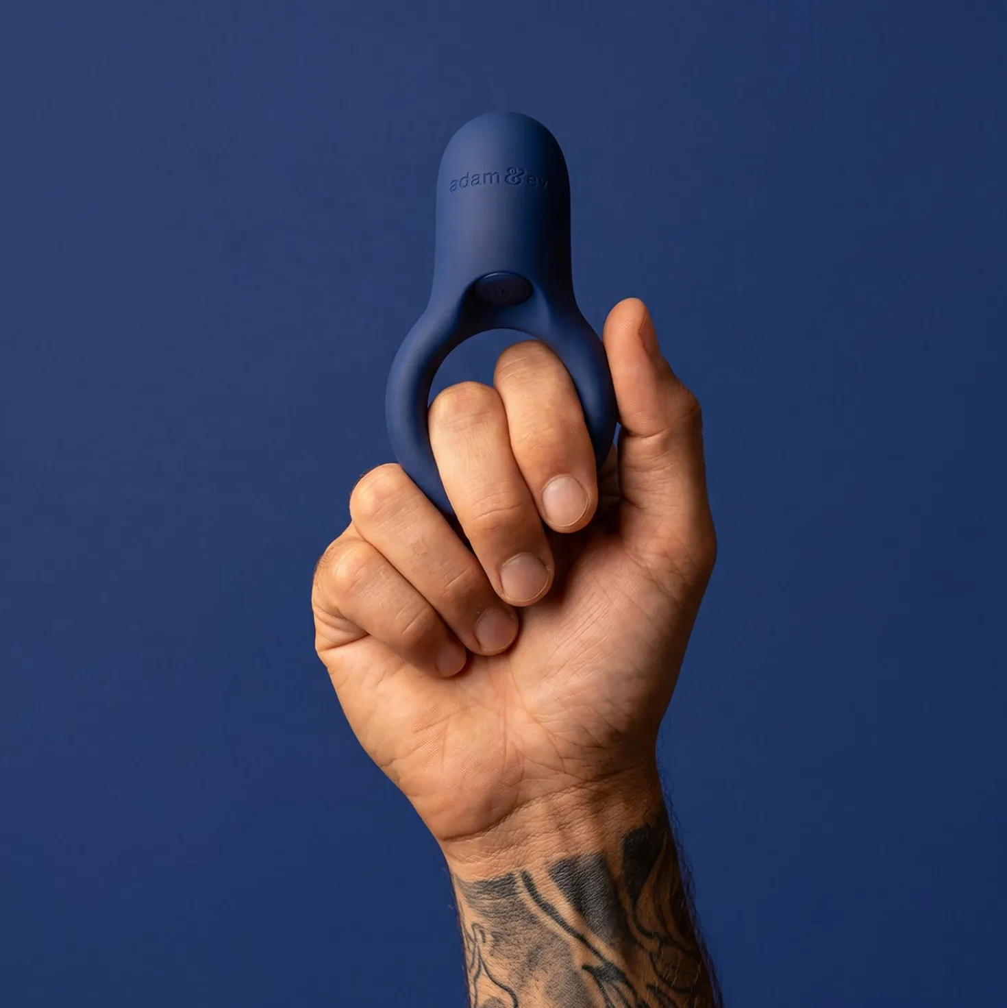 Le Cockring Coquin par Adam & Eve - Anneau pénien vibrant - Bleu