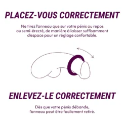 Le Cockring Coquin par Adam & Eve - Anneau pénien vibrant - Bleu