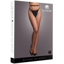 Le Desir - Culotte à Grosse Résille - Noir
