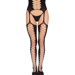 Leg Avenue - Bas Porte-Jarretelles - Noir