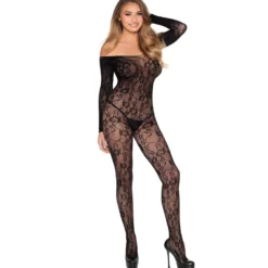 Leg Avenue - Bodystocking Dentelle - Noir