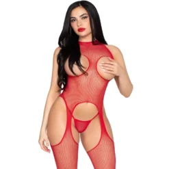Leg Avenue - Bodystocking Ouvert Set - Rouge