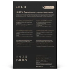 LELO - Hugo 2 Vibromasseur Prostatique avec Télécommande - Noir