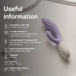 LELO - INA Twist Masseur Double Action - Lavender