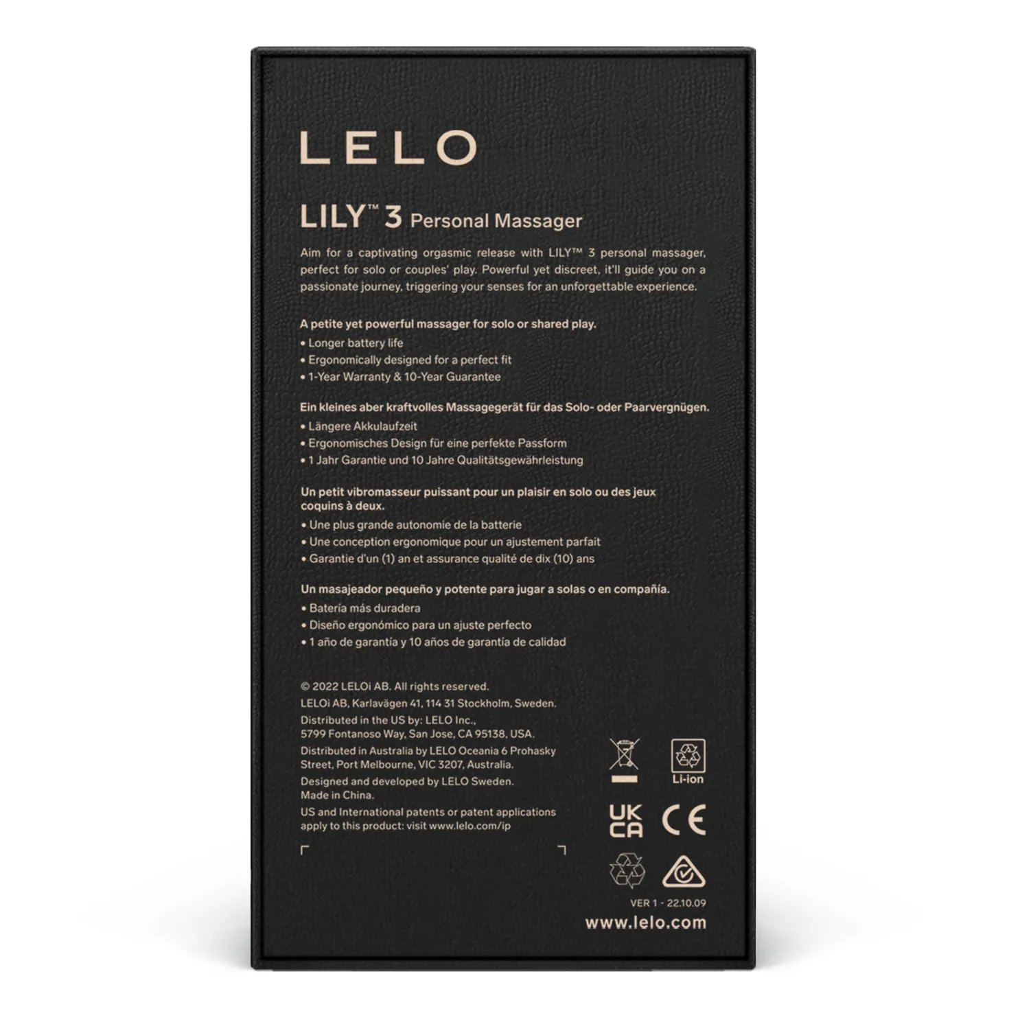 LELO - Lily 3 Masseur Personnel - Vert polaire