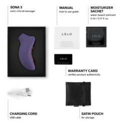 LELO - SONA 3 Stimulateur Clitoridien - Cyber Purple