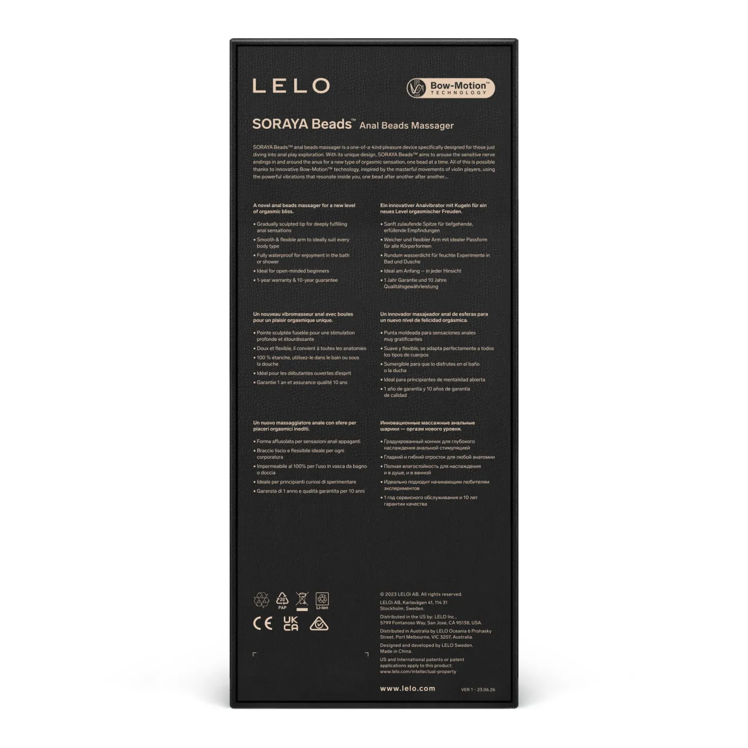 LELO - Soraya Perles Anales - Violet
