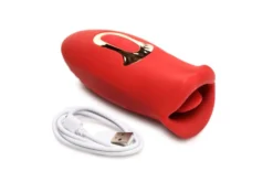 Lickgasm Baiser + Stimulateur de Baiser Vibrant - Rouge