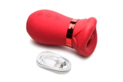 LICKGASM - Stimulateur Clitoridien Kiss Me More Succion, Vibration & Bais